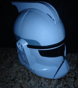 Star Wars Clone Trooper Talking Voice Changer Helmet Halloween Costume Hasbro - Picture 1 of 5