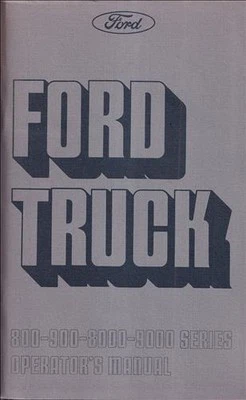 1975 Ford Pesado Camión Propietario Manual C L N W 800 900 8000 9000 Mando Guía - Imagen 1 de 4