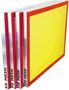 Trockensieb Sieb Set (20 x 24) Aluminiumrahmen, 4 Maschengrößen - 60, 90, 110, 200 (Mikrofon - Bild 1 von 6