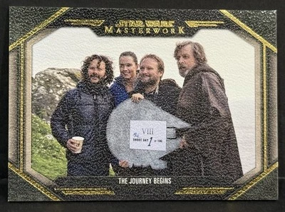 2024 Masterwork Star Wars #BTS-5 The Journey Begins The Last Jedi Canvas /25 - Image 1 of 4