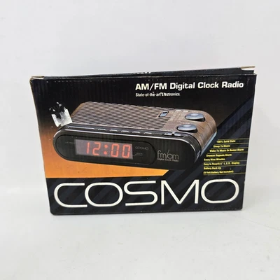 COSMO AM/FM Digital Clock Radio New Old Stock State-Of-The-Art Electronics - Image 1 of 4