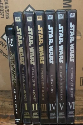 Star Wars 1-6 PLUS “The Force Awakens” Blu-ray DVD - Image 1 of 4