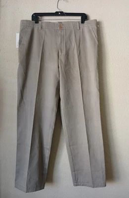 Armani Exchange A|X Pants Mens 40 Khaki Chino Flat Front Made in Italy Cotton - Image 1 of 4