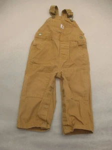 Mono Carhartt Talla 18m Niños Beige 100% Algodón Informal Una Pieza Botón Pierna 546 - Imagen 1 de 8