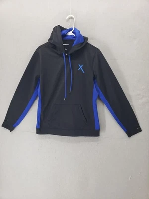 Sport-Tek Hoodie Womens Medium Black Blue Pullover Sweatshirt Athletic Fleece - Image 1 of 4