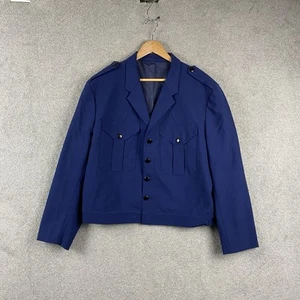 Vintage Band Uniform Blazer Size 42R Royal Blue Demoulin Parade Jacket USA - Picture 1 of 9