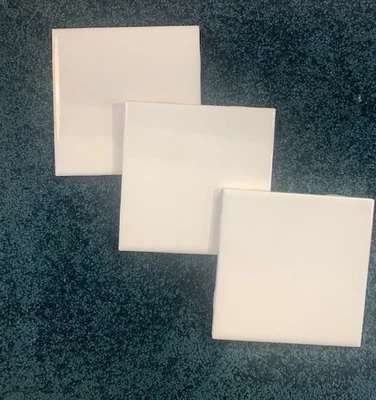 8 piezas.  Azulejo de pared de cerámica blanco ártico semi brillante Daltile #190 4-1/4"" Daltile Foto 1 de 2