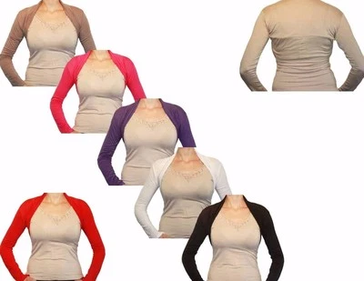 BOLERO LANGARM AUS VISKOSE ALLE GRÖSSEN VIELE FARBEN  - Bild 1 von 4