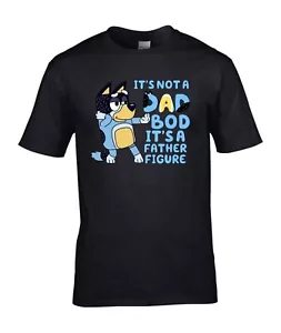 Camiseta It's Not A Dad Bod, It's A Father Figure, Father Day Daddy Dog Adult Top - Imagen 1 de 7