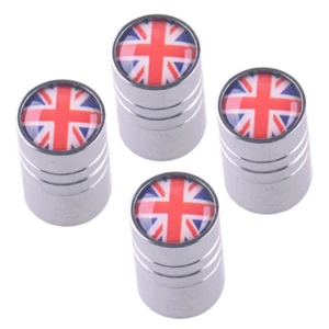 Universal Car Air Valve Caps Dustproof Tire Valve British UK Flag 4Pcs/Set hm - Picture 1 of 4