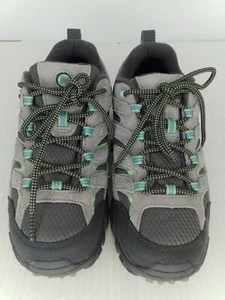 Merrell Women's Moab 2 Waterproof Hiking Shoes, Grey/Mint, Size 8 M US - Picture 1 of 5