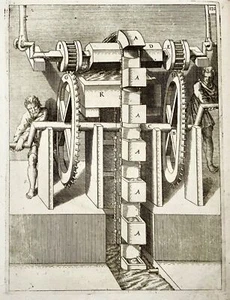 1662 Balth. Schwan; Boeckler, technology, device for raising water - Picture 1 of 3