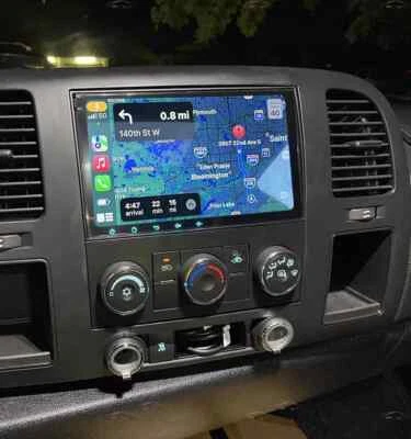 Rádio estéreo GPS navegação para 2009-2012 Chevrolet Silverado Wifi Carplay Android 13.0 - Imagem 1 de 4