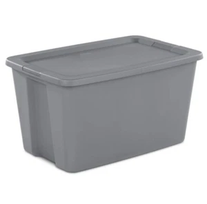 New Sterilite Plastic Storage Bin/ File Box, 18 1/2" L x 14" W x 11" H, Black - Picture 1 of 4