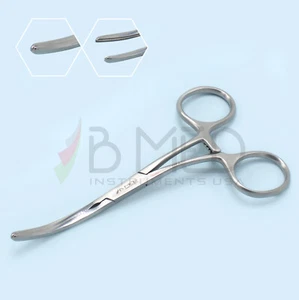 DeBakey Ring Handled  Bulldog Clamp S Curved Cardiovascular Instruments  - Picture 1 of 4