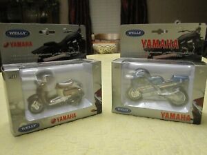 1:18 WELLY Model Motorcycle "YAMAHA 1999 YZF-R1" Blue Colour Metal Age 8+