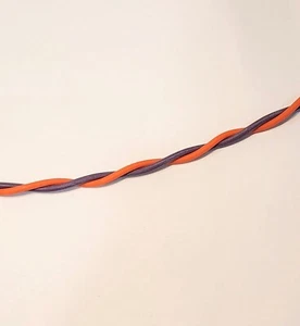 Cable de conexión automotriz TXL 22 AWG calibre NARANJA + VIOLETA PAR TRENZADO 50 pies - Imagen 1 de 2