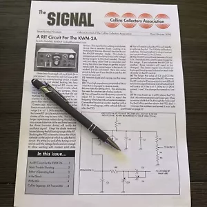 COLLINS RADIO Señal trimestral coleccionistas boletín #19 KWM-2/2A TRANSCEPTOR 4A - Imagen 1 de 10