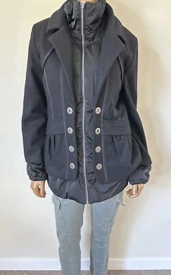 Chaqueta Abrigo ET DIEU CREA LA FEMME Negra ESTRUCTURA PASARELA Talla 36 EUR ❤️EN OFERTA❤️ Foto 1 de 4