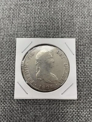 Mexico Zacatecas 1821 Zs RG Silver 8 Reales  "Hispan" - Image 1 of 2