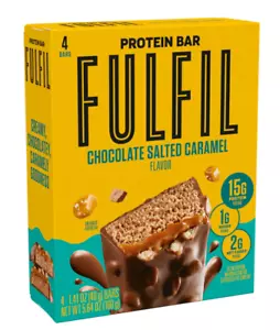 FULFIL Nutrition Vitamin & Protein Nut Bars, Chocolate Salted Caramel Flavor, 4 - Picture 1 of 8