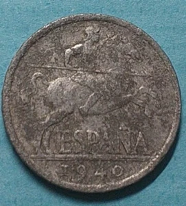 MONEDAS DE ESPAÑA 1940 5 Centimos Estado Español Franco. Aluminio - Imagen 1 de 2