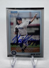 2010 Bowman Chrome Nick Czyz Autograph #BCP38 Seattle Mariners Authenticated