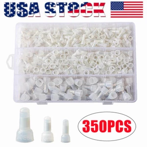 350X Insulated Closed End Crimp Cap Copper Core Nylon Terminals Wire Connectors - Picture 1 of 13