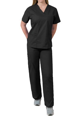 MedGear Women's Relaxed Scrubs Set, Eversoft Fabric, Multi-pocket Top and Pants - Image 1 of 3