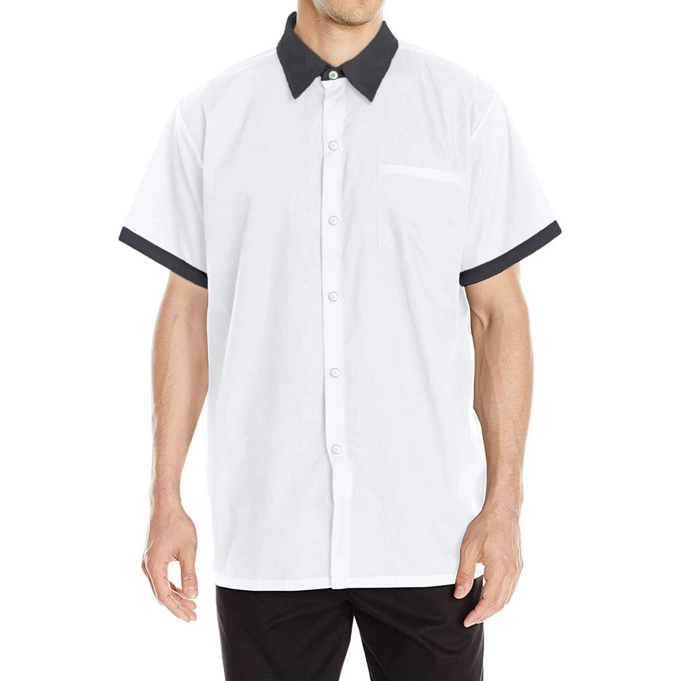 CHEF CODE Multi-purpose Work Shirt, Short Sleeves With Snap Buttons XS-5XL CC125 - Image 1 of 1