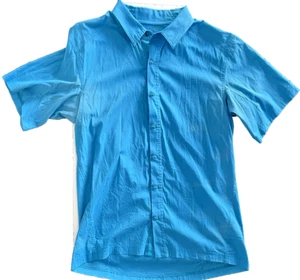 Arc'teryx Camicia Uomo con Bottoni Manica Corta Teal Medium - Foto 1 di 14