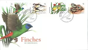 2018 Australia Vintage Finches Set Of 4 First Day Cover, Very Good Condition - Bild 1 von 1