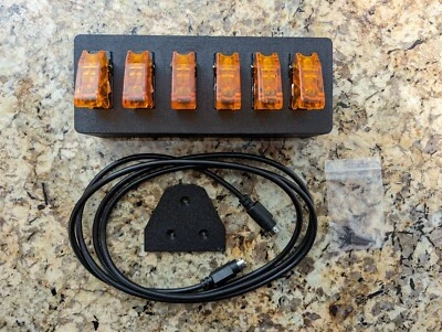 Customiz Breakout Box 5x Lighted Toggle Apex Neptune Emergency Button - Image 1 of 4