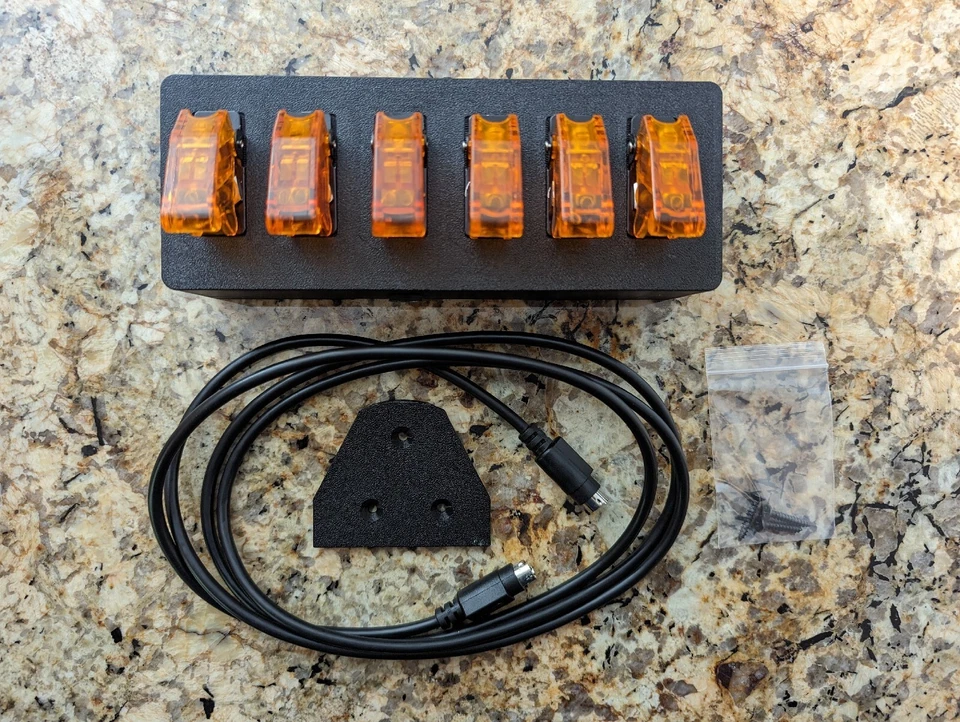 Customiz Breakout Box 5x Lighted Toggle Apex Neptune Emergency Button - Image 1 of 4