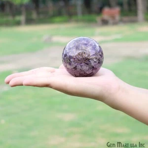 Amethyst Healing Gemstone Balls 52mm Crystal Meditation Home Sphere Balls - Picture 1 of 5