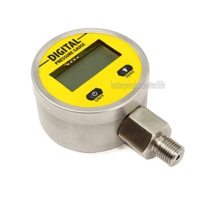 Battery-Powered 316 Body Digital Pressure Gauge,0-25Mpa 3V G1/4 4 LCD Display - Picture 1 of 7