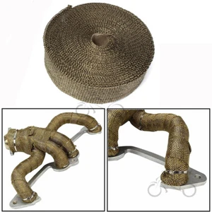 2" x 50 FT Car Exhaust Pipe Wrap Header Tape Motorcycle Heat Insulation Cloth - Bild 1 von 10