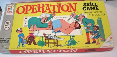 VTG Operation Board Game 1965 Milton Bradley, Smoking Doctor; Lights Up - Image 1 of 4