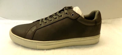 ALLSAINTS STOW LOW-TOP NUBUCK SAPATOS MASCULINOS COR CINZA CARVÃO TAMANHO 9M NOVO NA CAIXA - Imagem 1 de 4