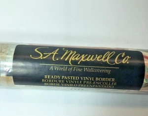 S A Maxwell Co Wallpaper Border Baseball theme, glove, baseball mask 3 Roll Lot - Picture 1 of 6
