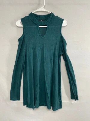 IZ Byer Womens Blue Green Long Sleeve Top Size Large - Image 1 of 4