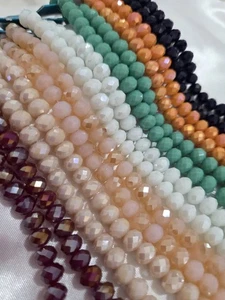 Lot of 10 pcs Designers Chouce Genuine Crystal 8mm Round Beads Strands For DIY - Imagen 1 de 8