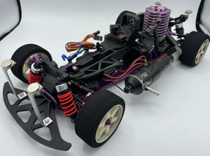 For parts HPI RS4 nitro engine car chassis vintage rare - Picture 1 of 18