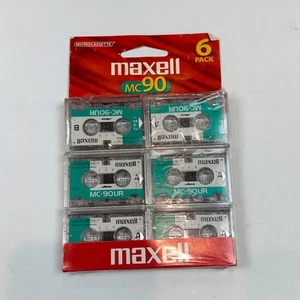 Maxell MC90 - Microcasette - Paquete de 6 NUEVO - Imagen 1 de 3
