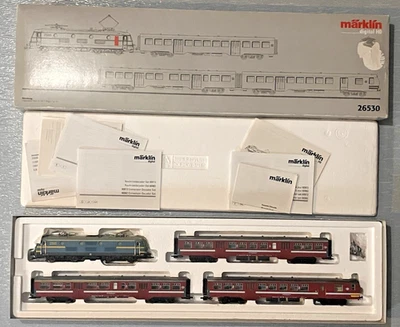 MARKLIN 26530 TRENO REVERSIBILE TRASPORTO LOCALE BELGIO LOCO BR2505 E52 DIGITALE - Immagine 1 di 4