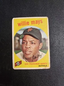 1959 Topps - Willie Mays #50 - leyenda de la corte buen color bonito - Imagen 1 de 3