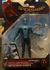 Marvel: Spider Man Homecoming SPIDER-MAN TECH SUIT Blue Hasbro Action Figure NEW - Picture 1 of 2