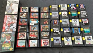 Sega Genesis Game Lot Of 41 Games, Sonic 2, Ms PAC Man, Madden, NHL, Untested - Picture 1 of 8