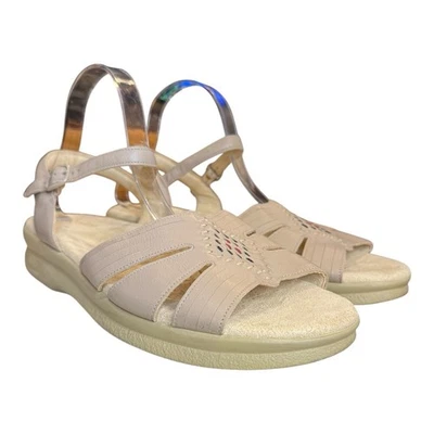 Sandalias trípad SAS Huarache antiguas de cuero tostado para mujer talla 9,5 WW extra anchas Foto 1 de 4