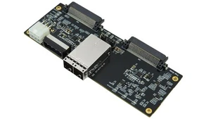 External Mini SAS HD (SFF-8674) 8x to U.2 Dual Port PCIe 4.0 - Afbeelding 1 van 9